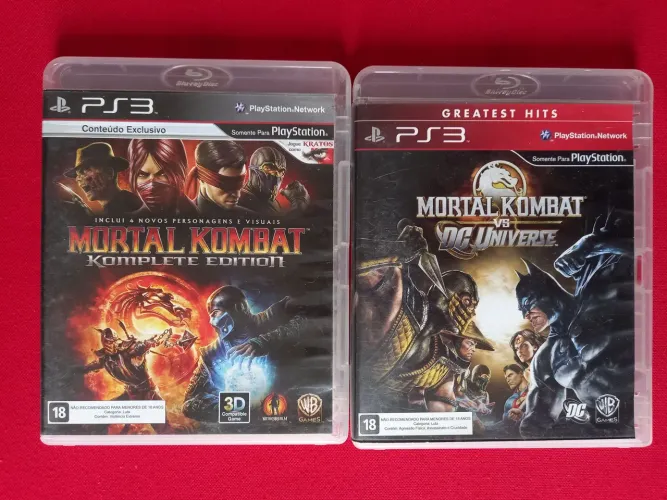 Jogos ps3 - Mortal Kombat - 02 jogos por 89,00