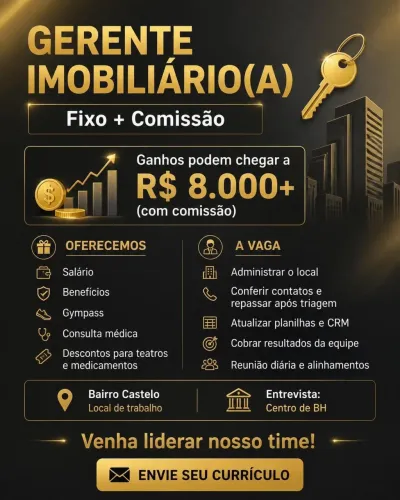 Gerente para imobiliária ex