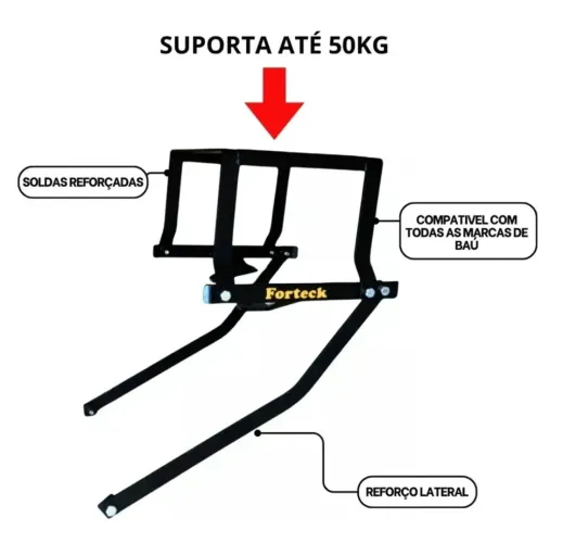 SUPORTE DE BAÚ FZ15 - FORTECK