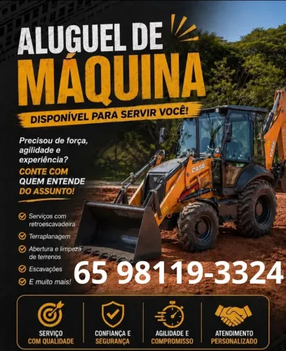 Retro escavadeira/ serviços geral com trator