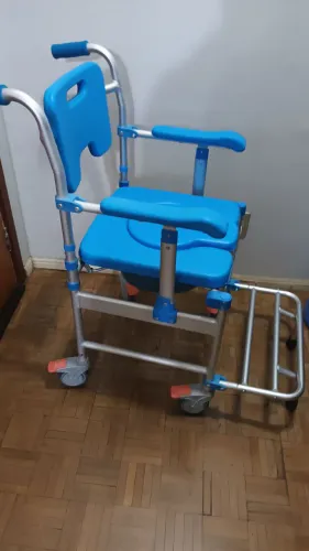 Cadeira de banho e higiene de alumínio Supermedy