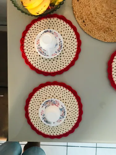 Sousplat de crochê
