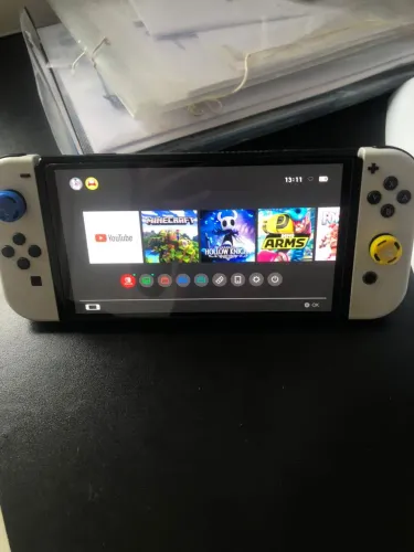 Nintendo switch oled + cartão de memória