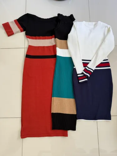 3 Vestidos de tricot P