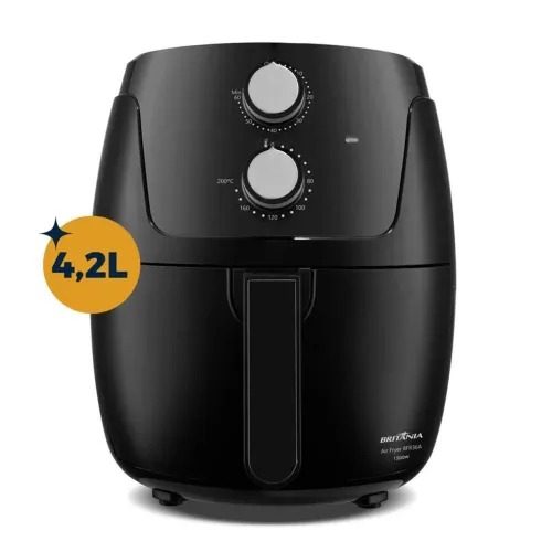 Fritadeira Air Fryer 4.2L 1500W Britânia Silverstone BFR36A Preta 220V