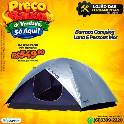 Barraca Camping Luna 6 Pessoas Mor