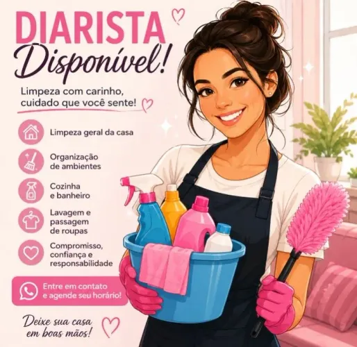Diarista disponível 