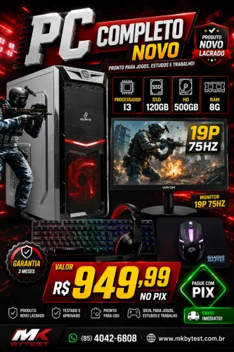 PC COMPLETO EM OFERTAS (poucas unidades)