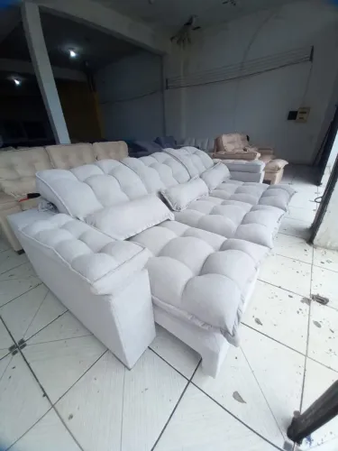 Sofá retrátil direto de fábrica**