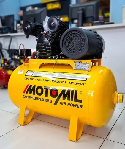 Promoção Compressor de 100 litros Motomil - Entrega gratis