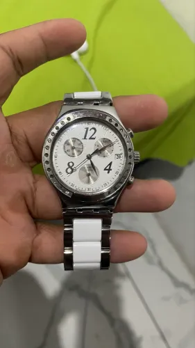 Swatch série prata Feminino