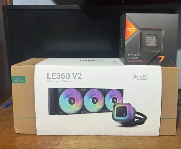 Kit gamer processador AM5 (AMD 7)+ Water Cooler 