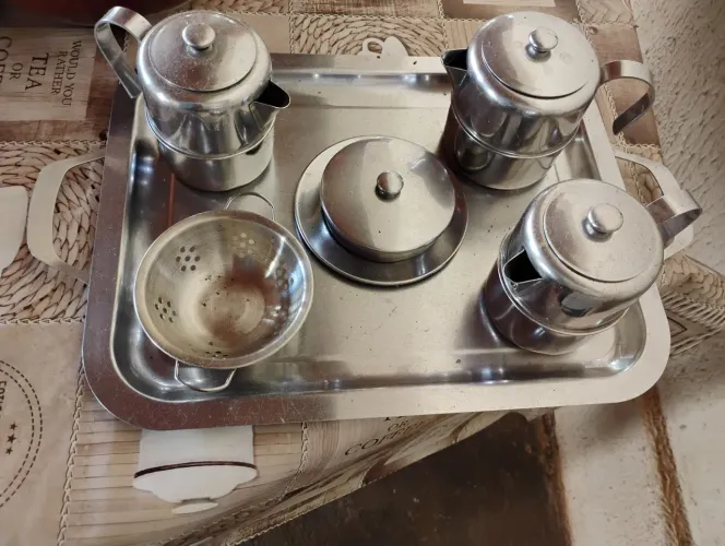Jogo de inox café da manhã