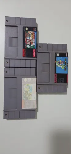 LOTE 3 FITAS SUPER NINTENDO