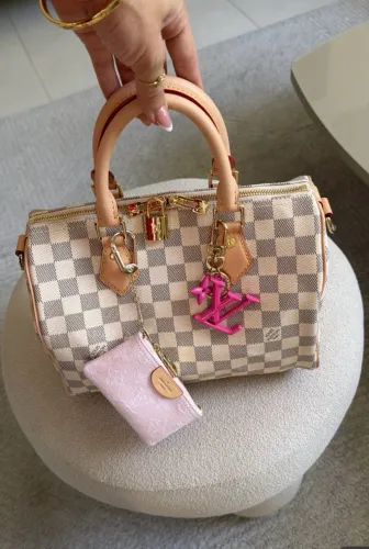 Louis em couro speedy bandouliere 25cm