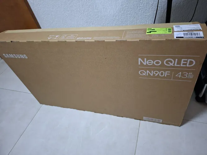 Samsung neo qled Qn90f 43" 4k mini led 165Hz Hdmi 2.1 VRR FreeSync premium gamer. Nova lac