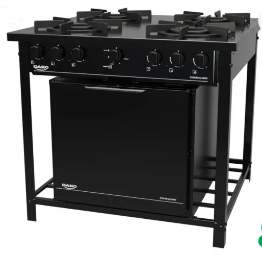 Fogão Industrial 4 bocas DAKO com forno a gás