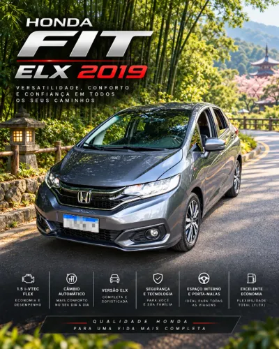 Honda Fit EXL 1.5 Flex/flexone 16V 5P AUT 2019
