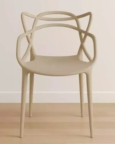 Conjunto de 6 cadeiras de plástico 