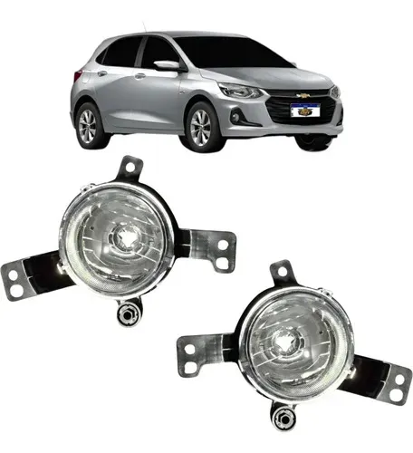 Par Farol Milha Chevrolet Onix 2020 2021 2022 2023 2024 Transparente