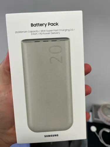 Bateria portátil 20000mAh Samsung nova 