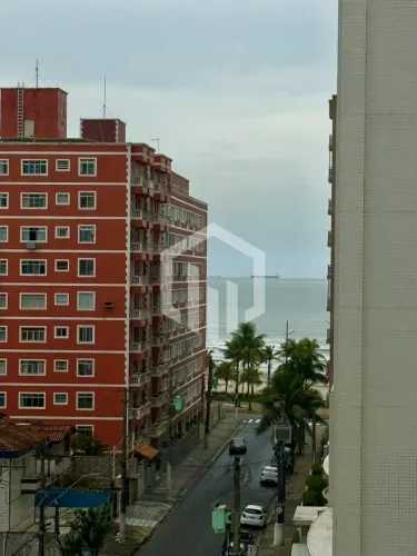 Apartamento com vista mar na Ocian, Praia Grande, 2 dormitórios, 1 suíte, garagem e lazer