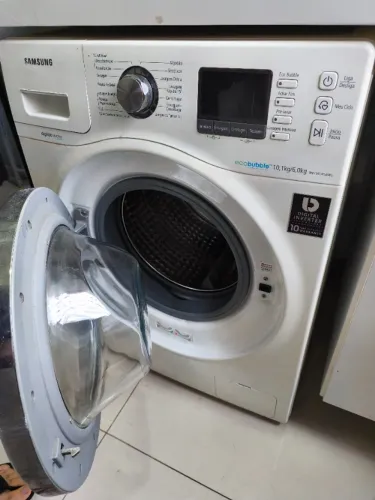 Lava e Seca Samsung Eco Bubble 10,1kg/6kg WD106UHSAWQ - Funcionando com BARULHO