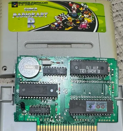 Cartucho Japonês Original Modificado Vintage Super Mario Kart R SNES