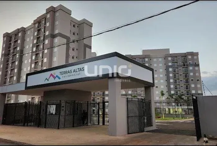 Apartamento para venda e locação no Edifício Terras Altas no bairro Terra Rica em Piracica