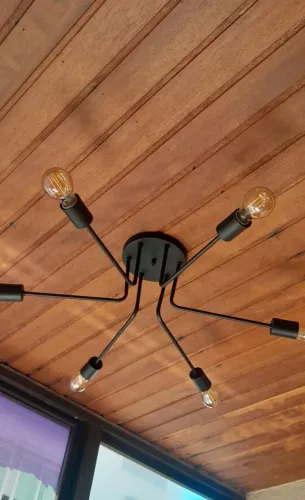 Lustre Luminária Sputnik Aranha 6 Braços