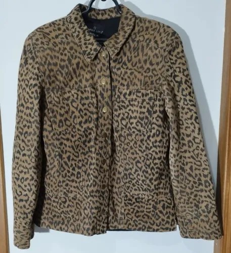 Jaqueta de camurça Animal Print