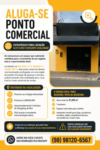 Ponto Comercial Estratégico com Alto Fluxo Disponível para Locação