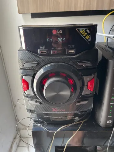 Som LG XBOOM CM4340 200W RMS - Caixas Originais - Perfeito