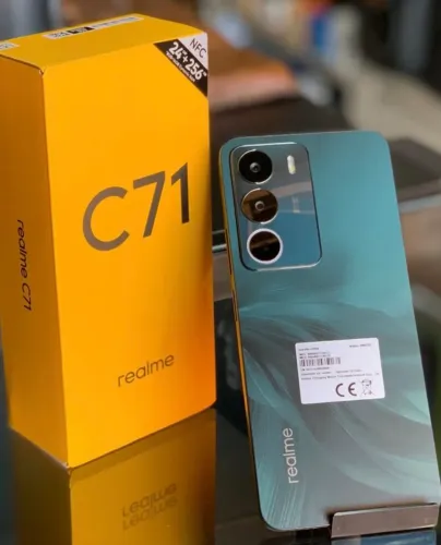 Telefone Lançamento em Promoção - Realme C71 + NFC 256/8 Green o toooop