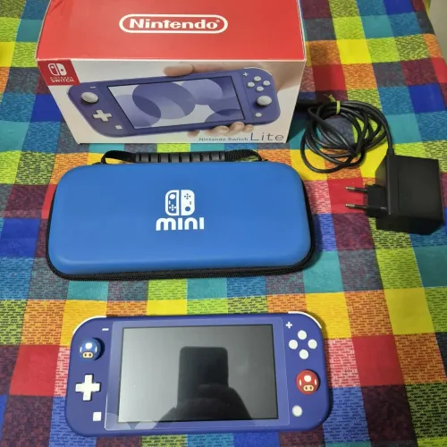 Nintendo Switch Lite Azul - Nacional | Nota Fiscal | Na Garantia Nintendo