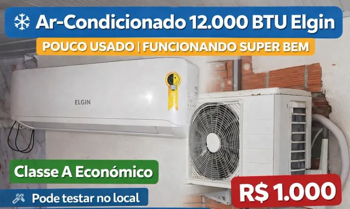 Ar-condicionado Split 12.000 BTU Elgin - 220V - Econômico