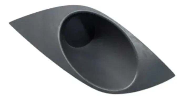 Grade Farol Milha Esquerdo Palio 2013 2014 2015 2016 Detalhe Cinza Esquerdo