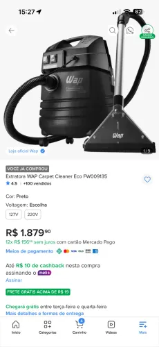 Extratora Wap Carpet Cleaner Eco
