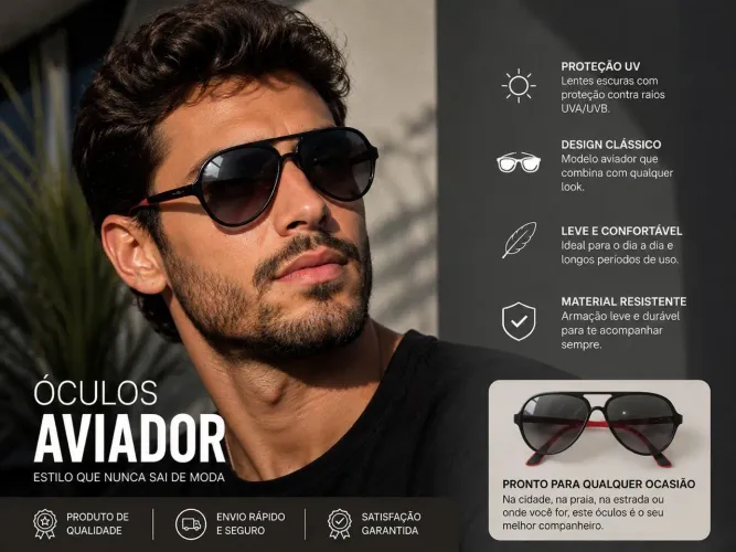 Óculos Rayban Aviador Original
