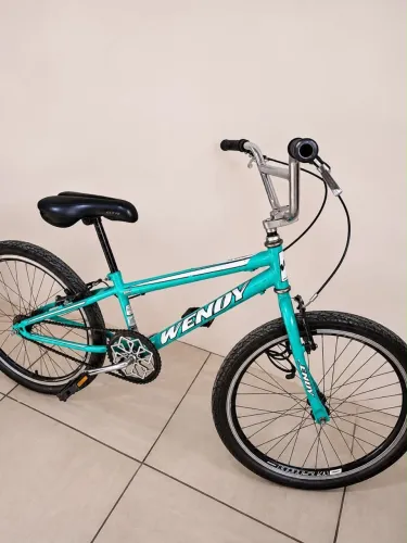 Bike bmx - aro 24 verde turquesa
