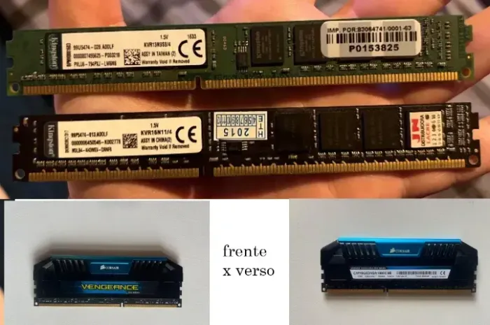 3 Memórias RAM DDR3 de 4gb - 12gb total (3x4gb)