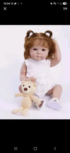 Bebê reborn realista em silicone vinilico macio 