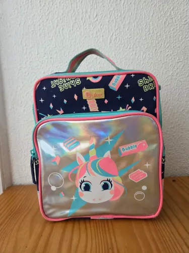Lancheira puket azul unicornio