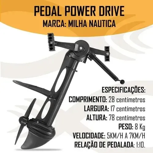 Pedal Power drive milha náutica intacto