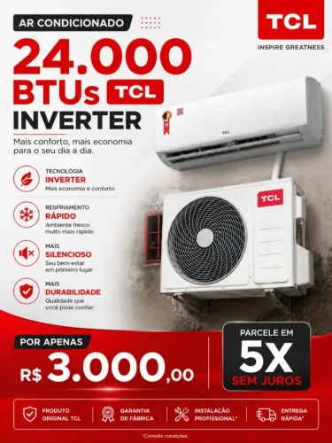 Ar Condicionado 24.000 BTUs Inverter