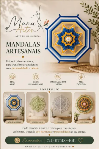 Mandala de 1m Personalizado, exclusiva para a sua decoração