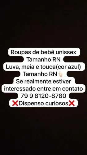 Roupas de bebês a partir de 5 reais cores unissex