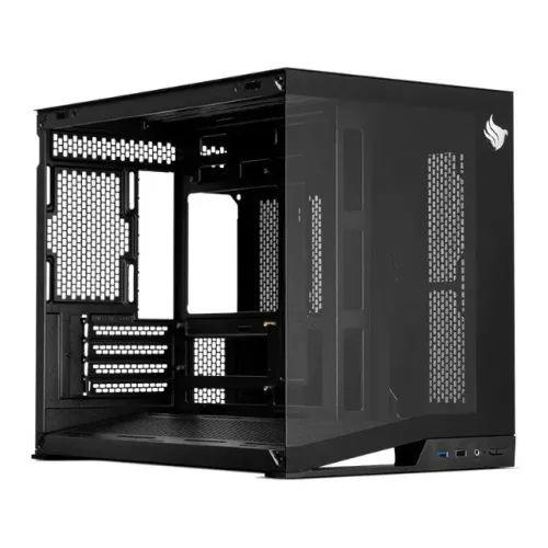 Gabinete Gamer Pichau Osiris, Mini-Tower, Lateral de Vidro, Preto, PG-OSI-BK