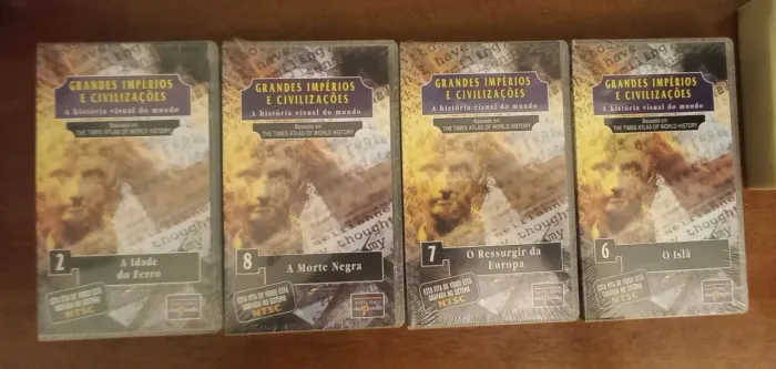 Grandes Impérios e Civilizações Fita VHS R$30,00 cada