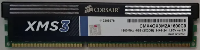 Memória RAM Corsair XMS3 DDR3 2GB 1600MHz Desktop